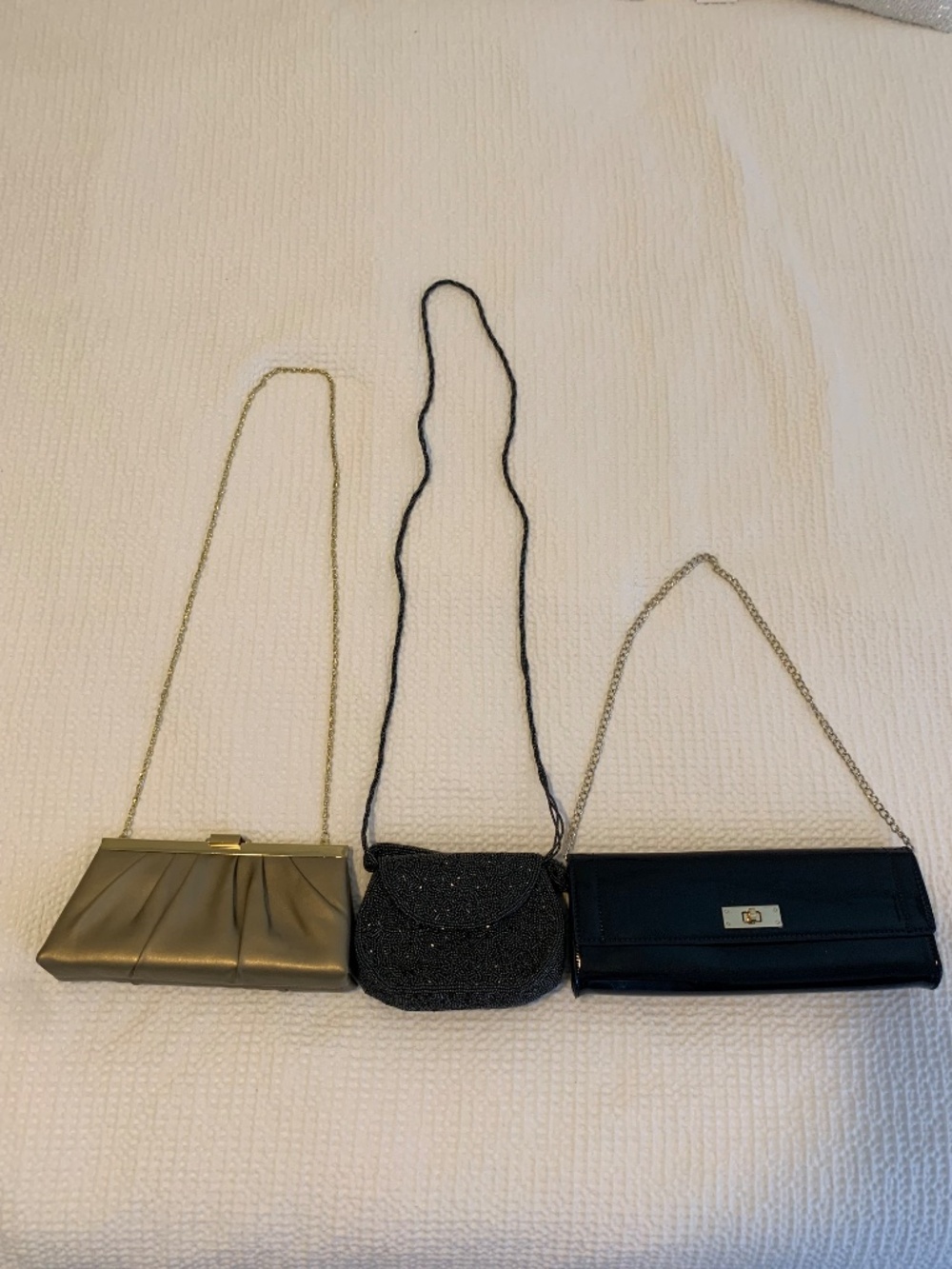 Vintage Evening Bag Bundle - 3 Classic Clutches (Gunne Sax, John Lewis, Inge)